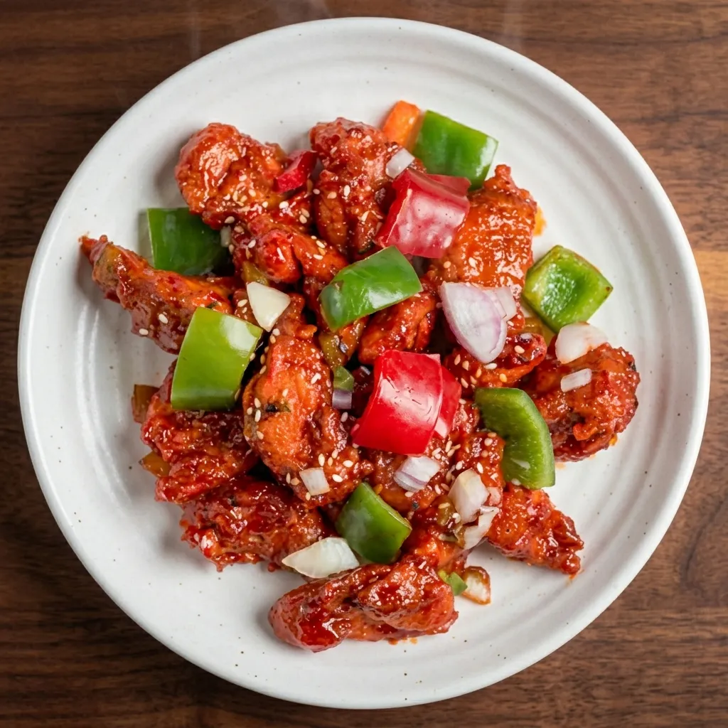Chilli Chicken at Chilli Peppers Ellerslie - Indo-Chinese restaurant in Edmonton
